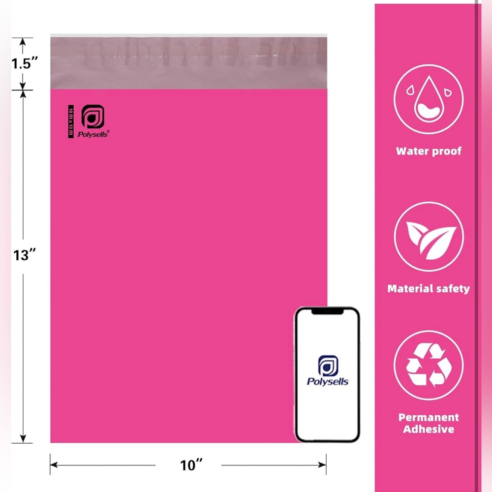 10"x13" Polymailers 100 Count - Picture 2 of 7
